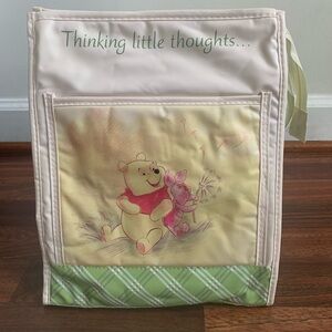 Vintage Disney Winnie the Pooh Baby Bottle Cooler Insulated Lunch Box Bag yellow